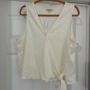 Madewell wrap top NWT
